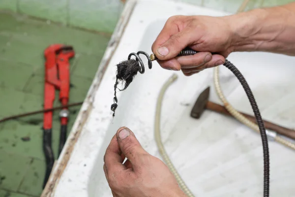 a male plumber fixing a water heater a male plumber fixing a water heater